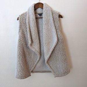 Eddie Bauer Oversized Faux Fur Vest